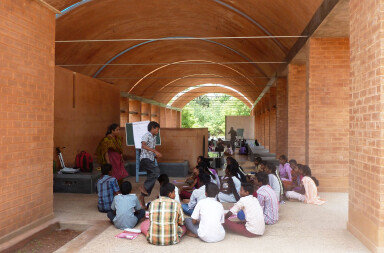 Jateen Lad works with rural Pondicherry communities and local resources to build ambitious and spirited community centre